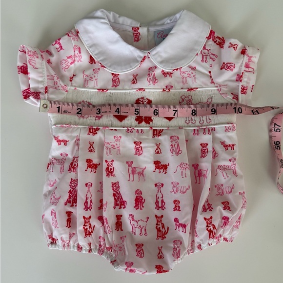 Boys Smocked bubble romper - Picture 3 of 5